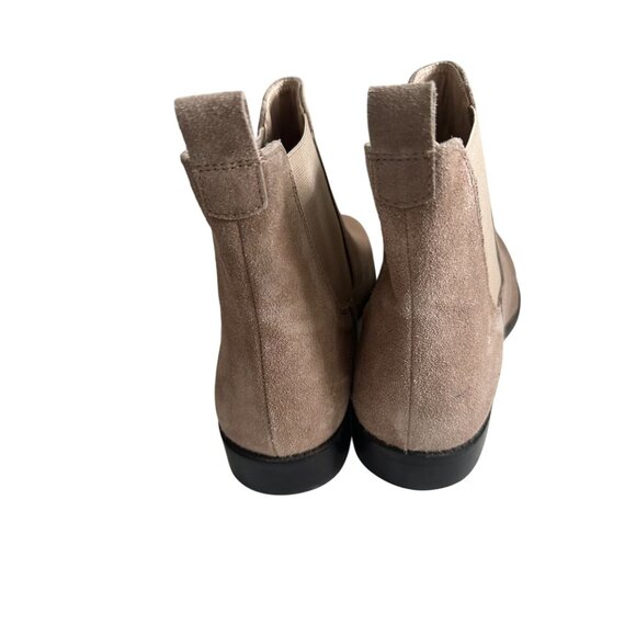 FIND. Tan Suede Flat Ankle Boots Size 8.5 / 39 - Picture 7 of 8